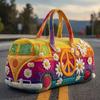 Borsa da Viaggio Stampa Digitale 3D in Spugna per Autobus a Corto Raggio con Tessuto in Poliestere per Viaggi di Piacere