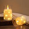 Remote-Control LED Candle String Lights - Acrylic Ornaments for Concerts, Birthdays, and Romantic Decor