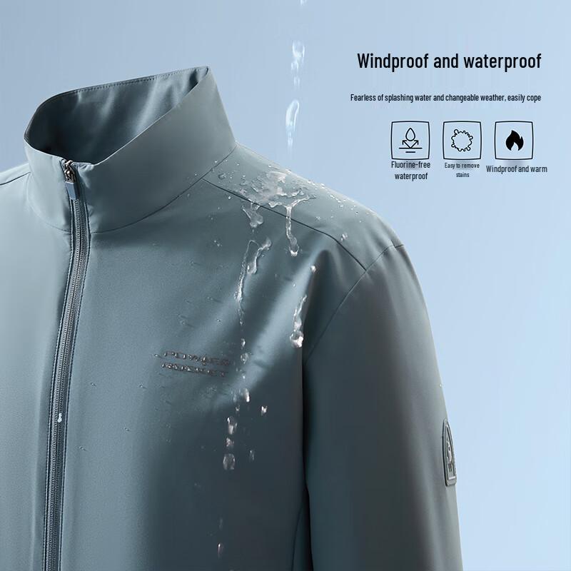 HLA Men's Power Rocket Stand Collar Jacket