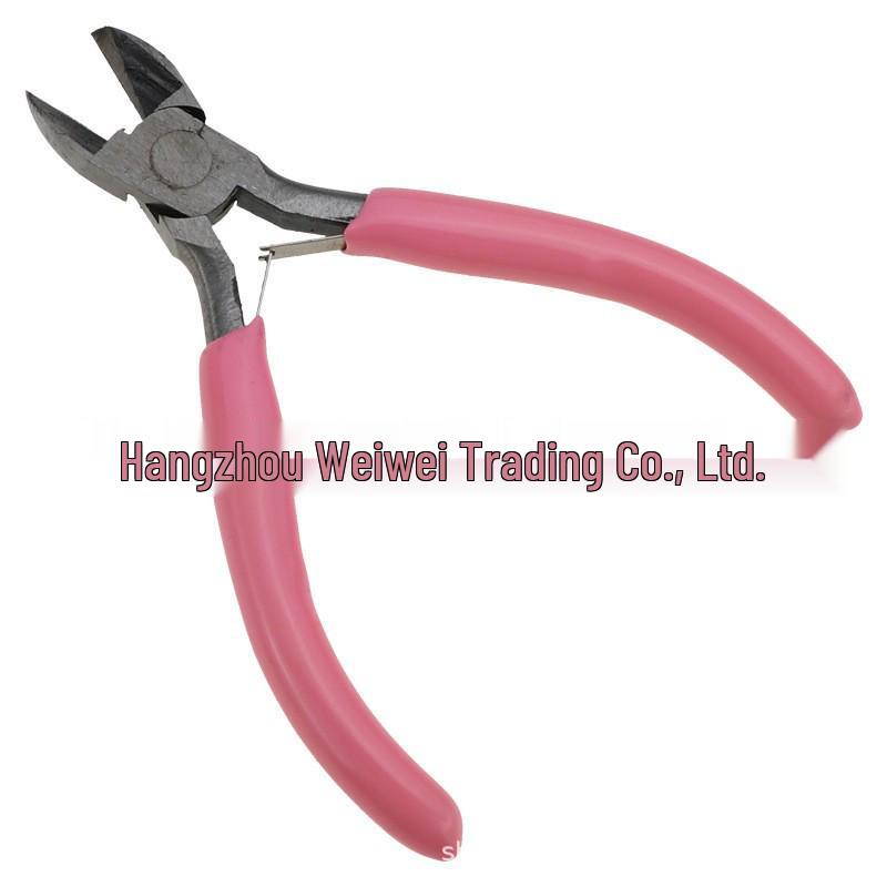 Handmade 5" Pink Handle Toothless Needle Nose Jewelry Pliers Set