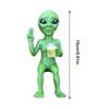 Beer Drinking Alien Statue Resin Novelty Collectible Funny Desktop Decoration For Adults Desk Bedroom Garden Outdoor Shelf Decor