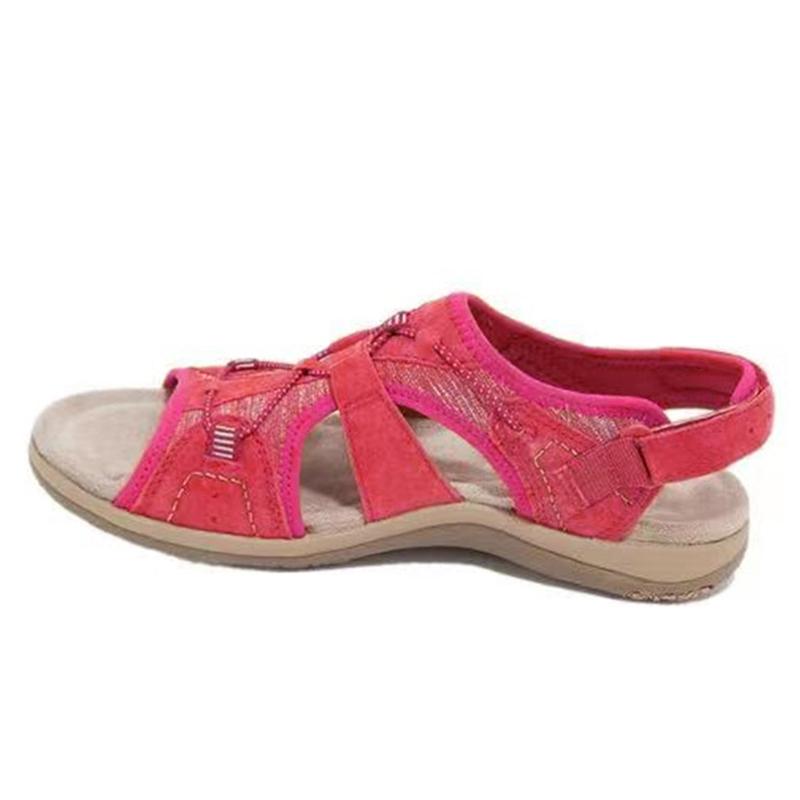 Sandales Chaussures pour Femmes Nouvelles Sandales de Mode Sandales à Bout Ouvert pour Dames Chaussures Rondes Confortables Sandales Plates de Plage