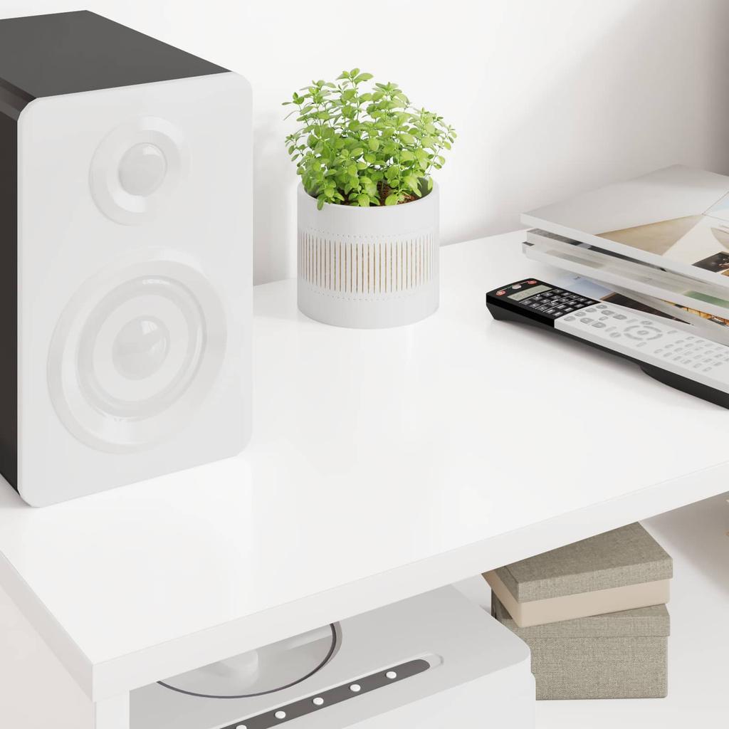 TV Stand 80 x 35 x 40 cm White Particleboard