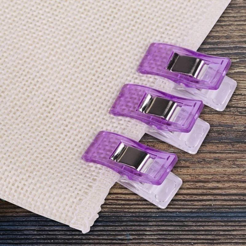 25PCS Sewing Clips Plastic Clamps Quilting Crafting Crocheting Knitting Safety Clips Assorted Colors Binding Clips Paper