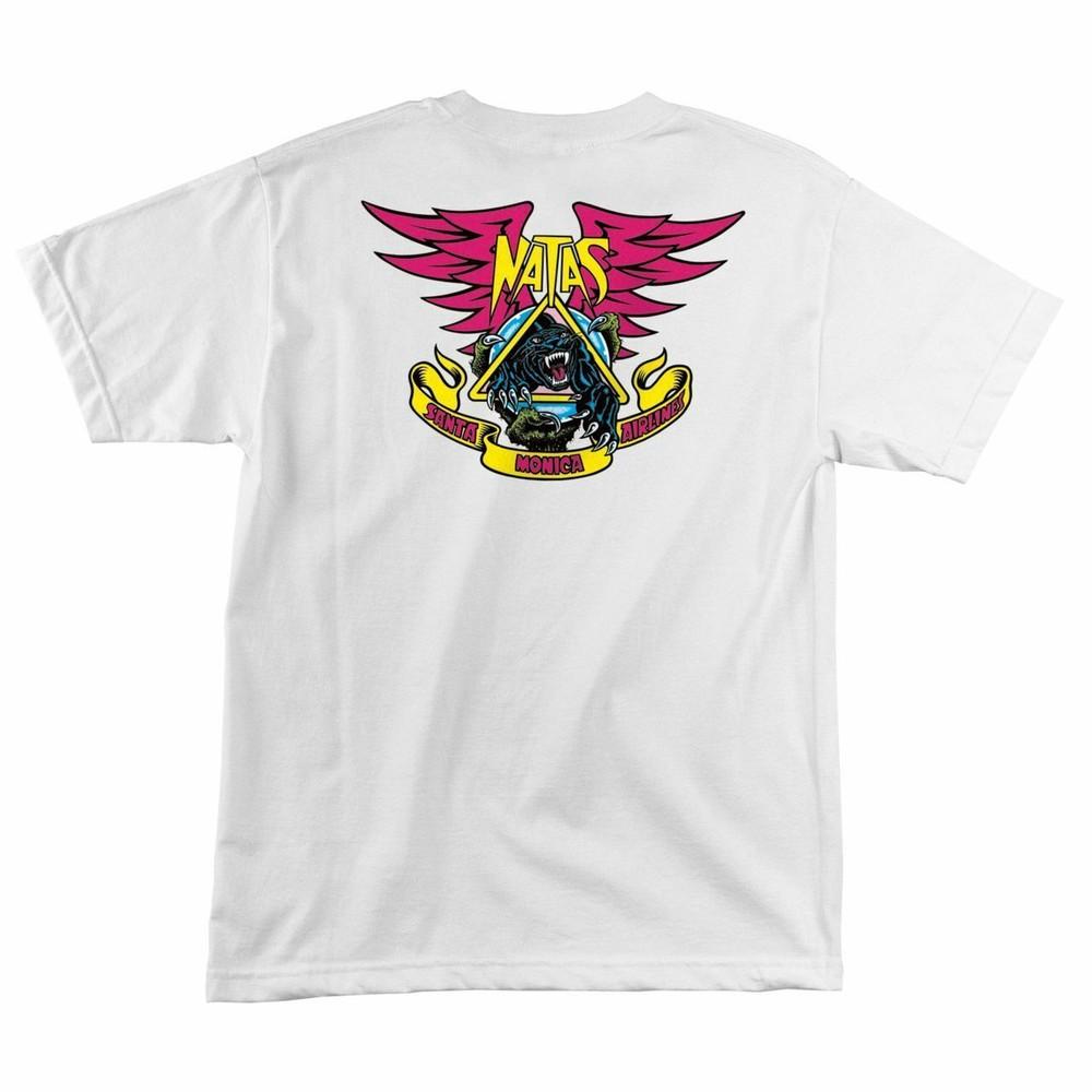 Santa Monica Airlines Natas Kaupas PANTHER LIMITED Skateboard T Shirt WHITE Unisex T-Shirt XL
