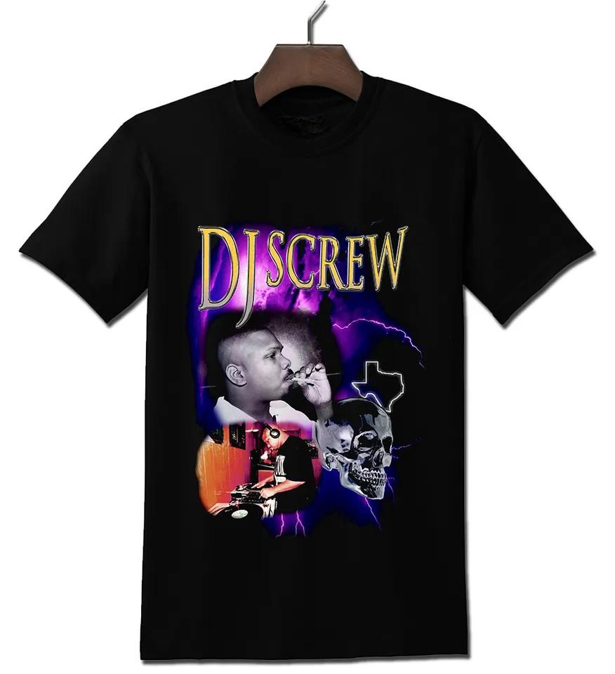 

New DJ SCREW Screwed Up Click In Tour Heavy Cotton Black Full Size Shirt MM1171 Unisex T-Shirt XL