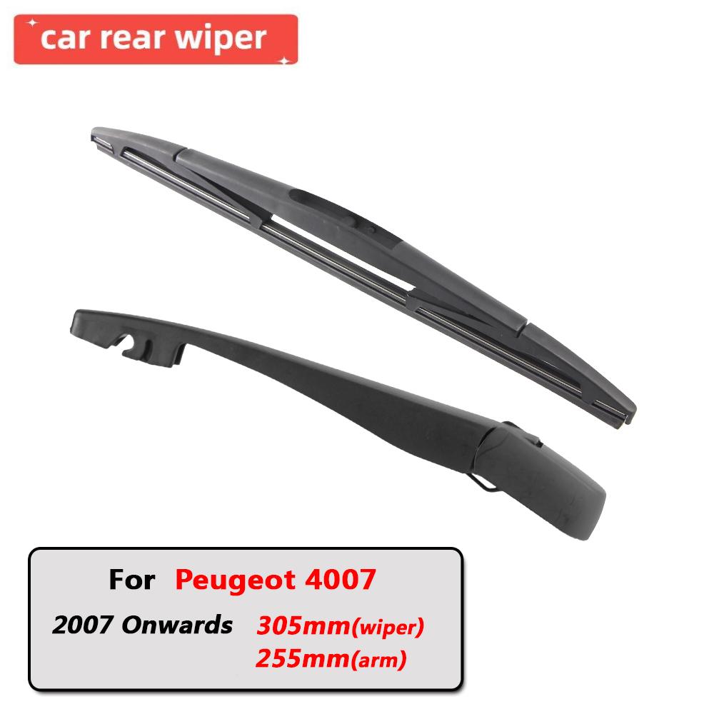 Car Rear Wiper Blade Blades Back Window Wipers Arm For Peugeot 4007 Hatchback (2007 Onwards) 305mm Auto Windscreen Blade