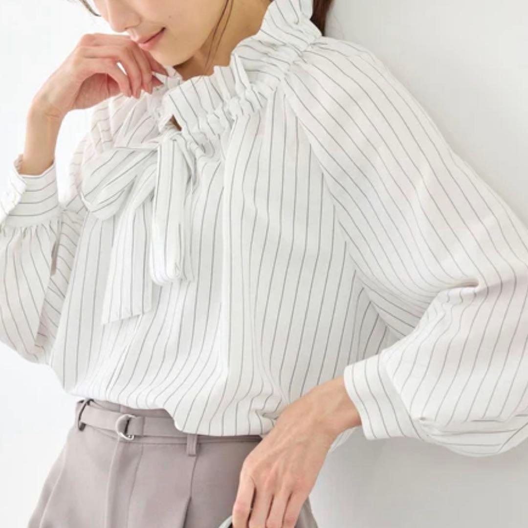 Unused with tags Rope Picnic Neck Conscious Design Shirt Bowtie Ribbon