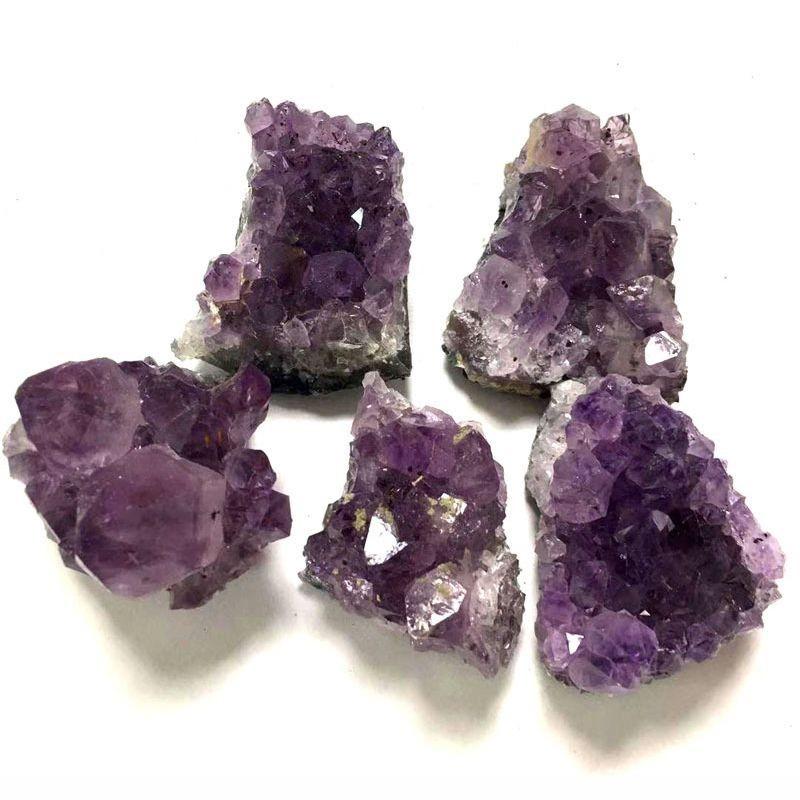 Quartz Natural Amethyst Geode Druzy Crystal Cluster Healing Specimen Decor