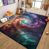 Abstract Decoration Home Carpet Living Room Fluffy Starry Sky Rug Antiskid Sofa Table Mat Foldable Large Area Rugs Easy Clean