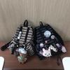 Sac à dos scolaire pour étudiants Sac à dos à rayures rétro Sacs à dos de voyage Sacs à dos de jour grande capacité Sac à dos de voyage pour filles