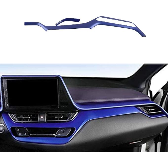 

Аксессуары для интерьера автомобиля для Toyota C-HR CHR 2018 2019 2020 2021 2022 Накладка на панель дисплея центральной консоли и приборной панели 2 шт. LHD Синий синий