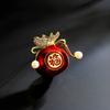 New Year Gift Creative Lucky Bag Brooch, Women's Chinese-style Spring Festival Decorative Sweater Pin