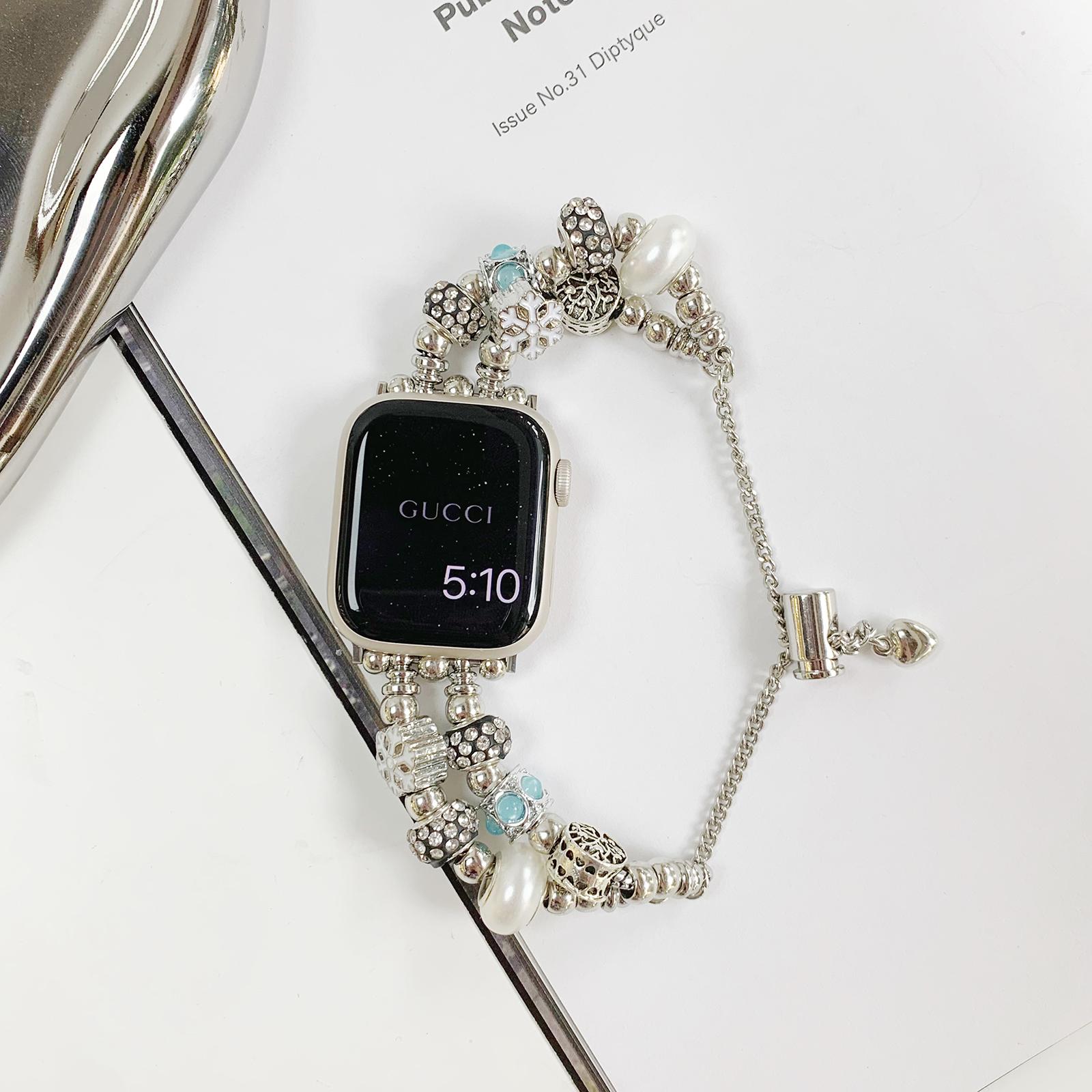 

Watch Band for Apple Watch Series 10 42mm/9 8 7 41mm/SE (2023) SE (2022) SE 6 5 4 40mm/3 2 1 38mm Jewelry Bracelet Watch Band Blue