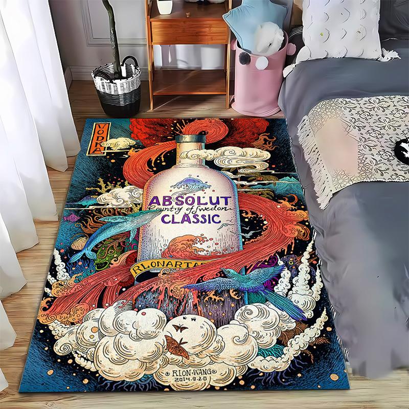 

Classic Absolut Vodka Art Rug Suitable for use as an anti-slip game mat for living room and bedroom sofas 40x60cm( 15x23in )