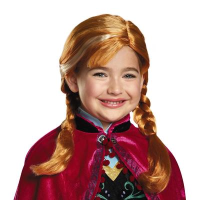 Populární paruka Disney Frozen pro dívky, princeznovský kostým na Halloween, cosplay