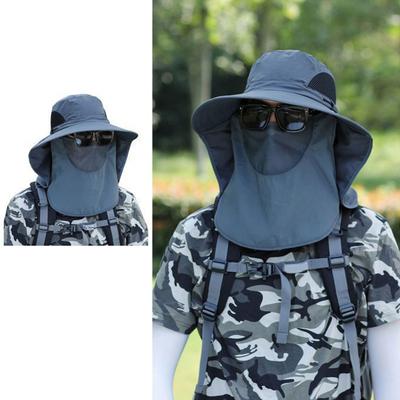 Fisherman Hat Sun Hat For Fishing Hiking Travel With Neck Flap 56-60CM Adjustable Design