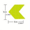 10pcs/set Car Auto Assorted Colors Sticker Self Adhesive Reflective Arrow Sign Tape- Arrowhead Reflective Sticker Rear-oriented