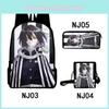 Demon Slayer Kimetsu No Yaiba Dualcompartment Backpack With Breathable Material For Students