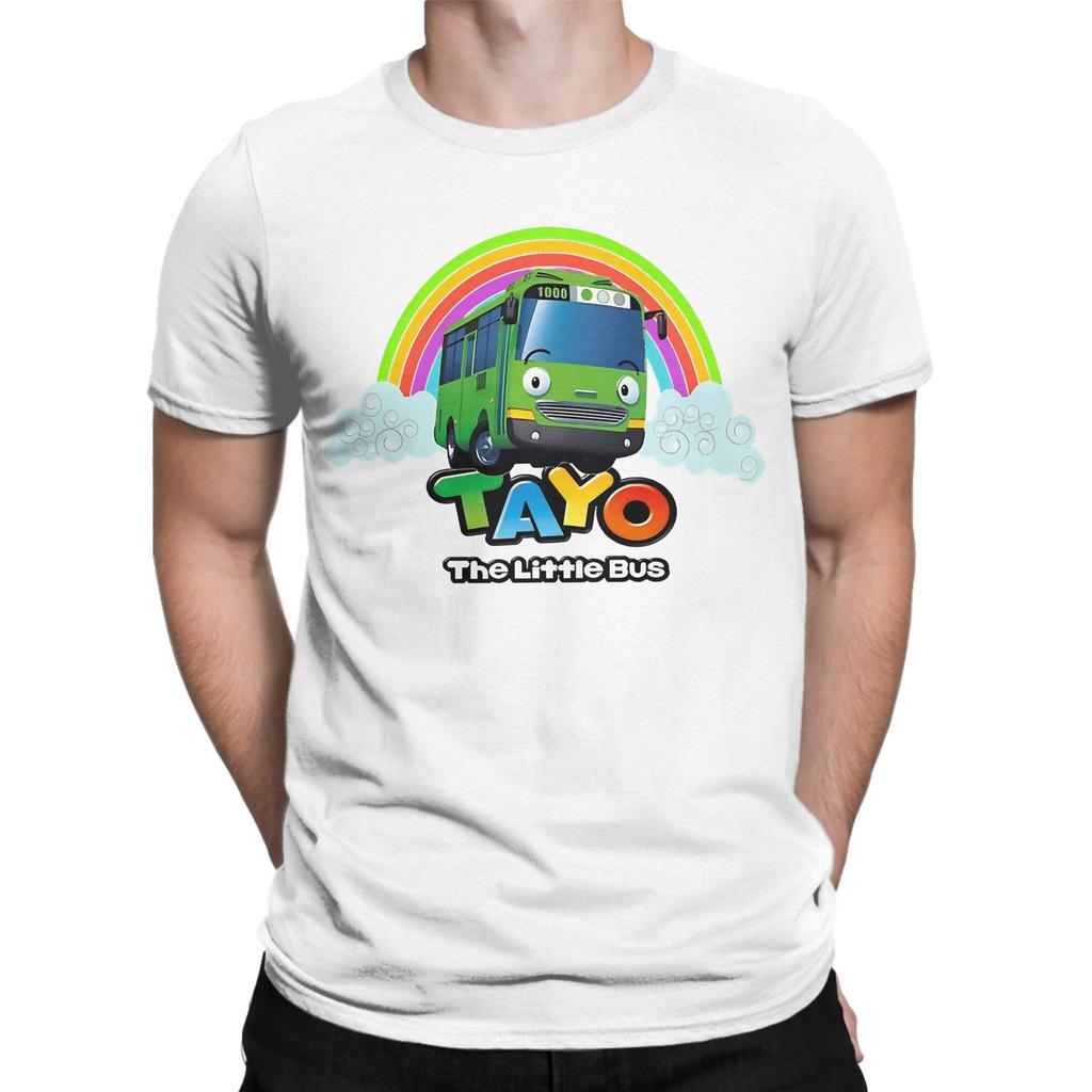 Unisex WoUnisexs TShirt Tayos Little Bus Cute Cars Vintage Pure Cotton Tee Shirt Short Sleeve T Shirts Round Collar Clothing Graphic