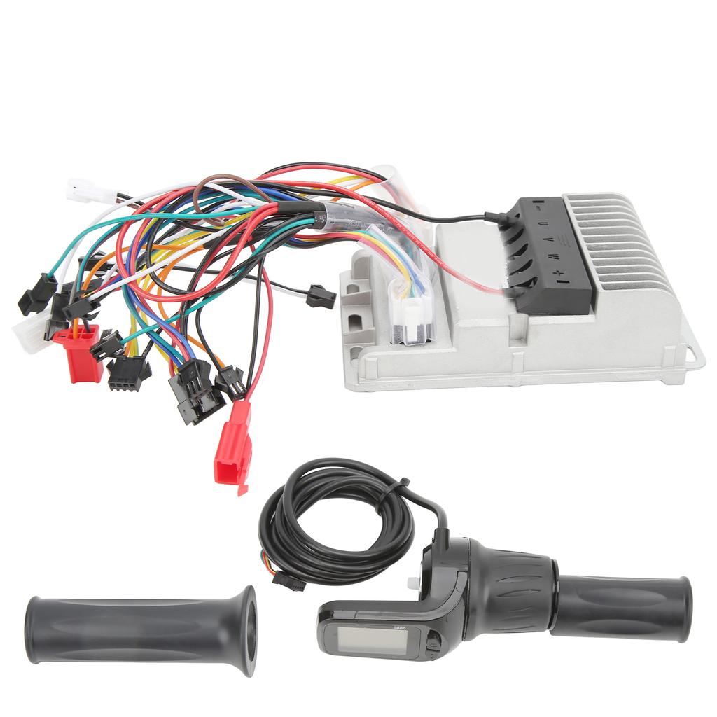 48V 60V 500W Elektrikfahrrad Motor Bürstenlos Controller 3 Modi Sinuswellen Controller mit LCD Display Halbgas-Griff