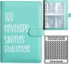 100 Geldspar-Challenge-Umschläge mit Bargeldumschlag-Ordner Budgetbuch-Ordner Sparsystem zum Sparen von 5050 $ Visuelles interaktives 100-Tage-Sparen
