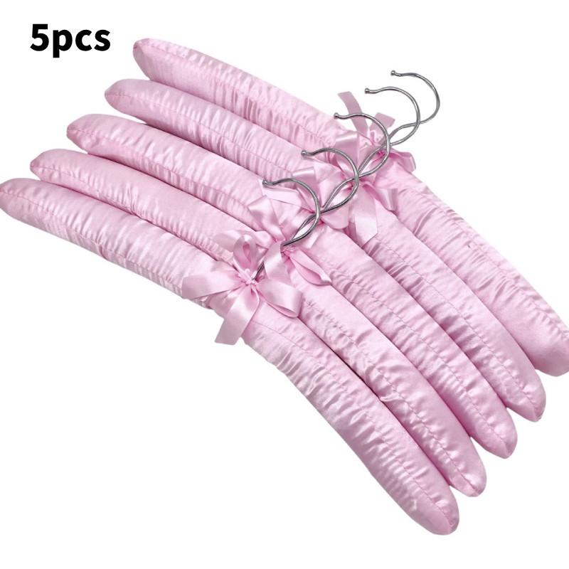 Satin Large Padded Hanger Silk Hangers Wardrobe Organization Hotel Room Supplies