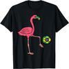 Brazilian Flamingo Brazil Flag Soccer Fan Women Girls Kids T-Shirt