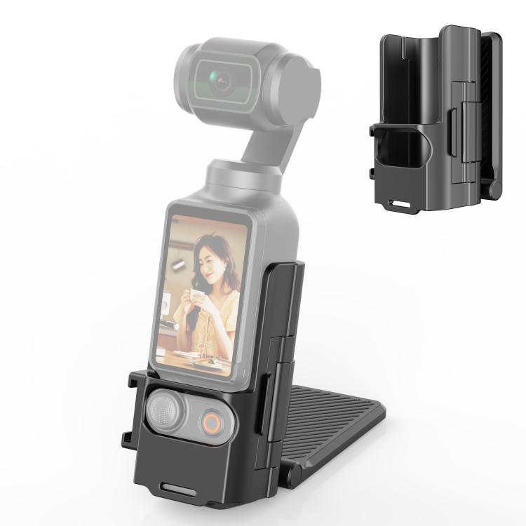 For DJI Osmo Pocket 3 PULUZ Folding Magnetic Mount Base Bracket (Black) чёрный