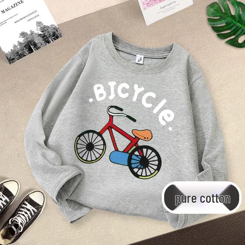 Children's Pure Cotton Long Sleeve T-shirt - Autumn Fashion