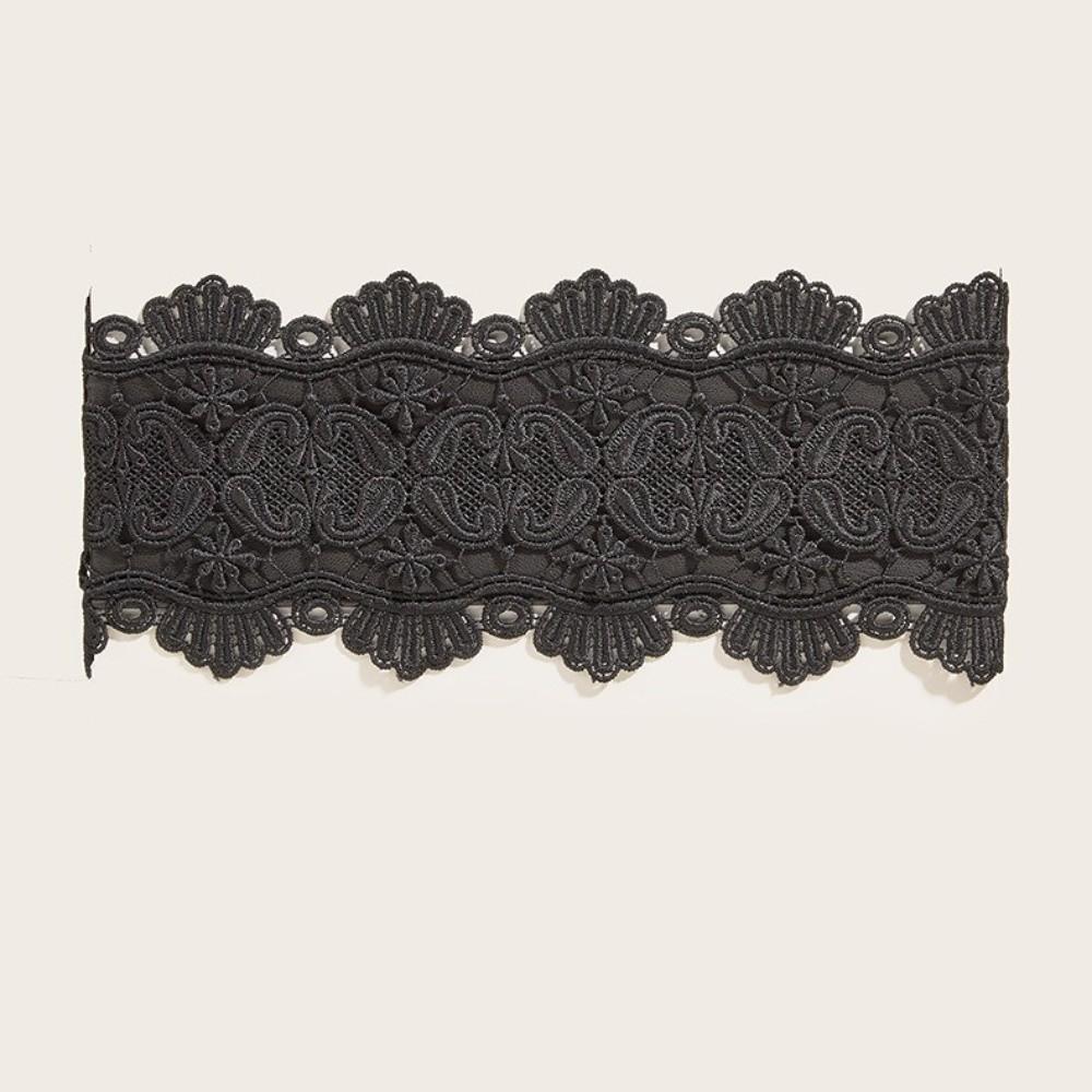 PU Leather Lace Wide Belt Elastic Corset Belt Y2K Women's Belt  Dress Accessories