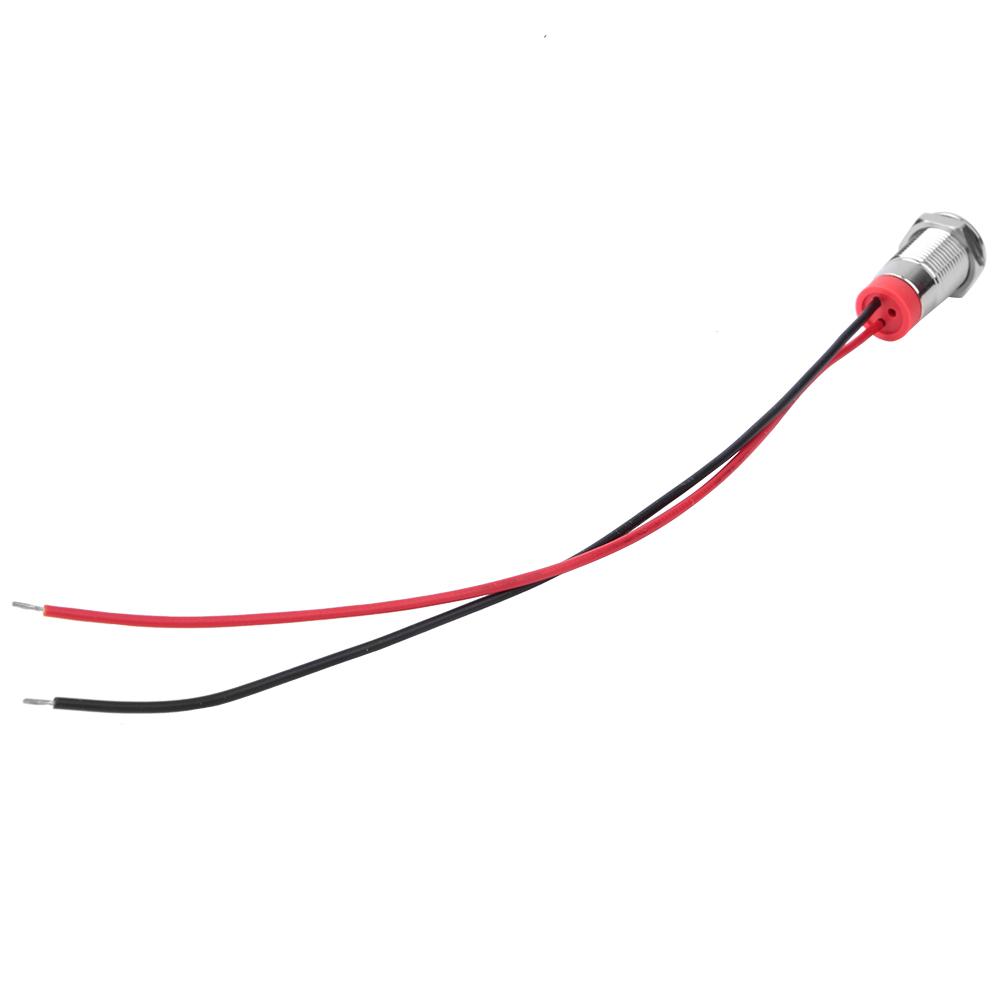 50pcs IP65 Waterproof BEM 10C High Quality Metal Warning LED Light Indicator 10mm(Red 12V)