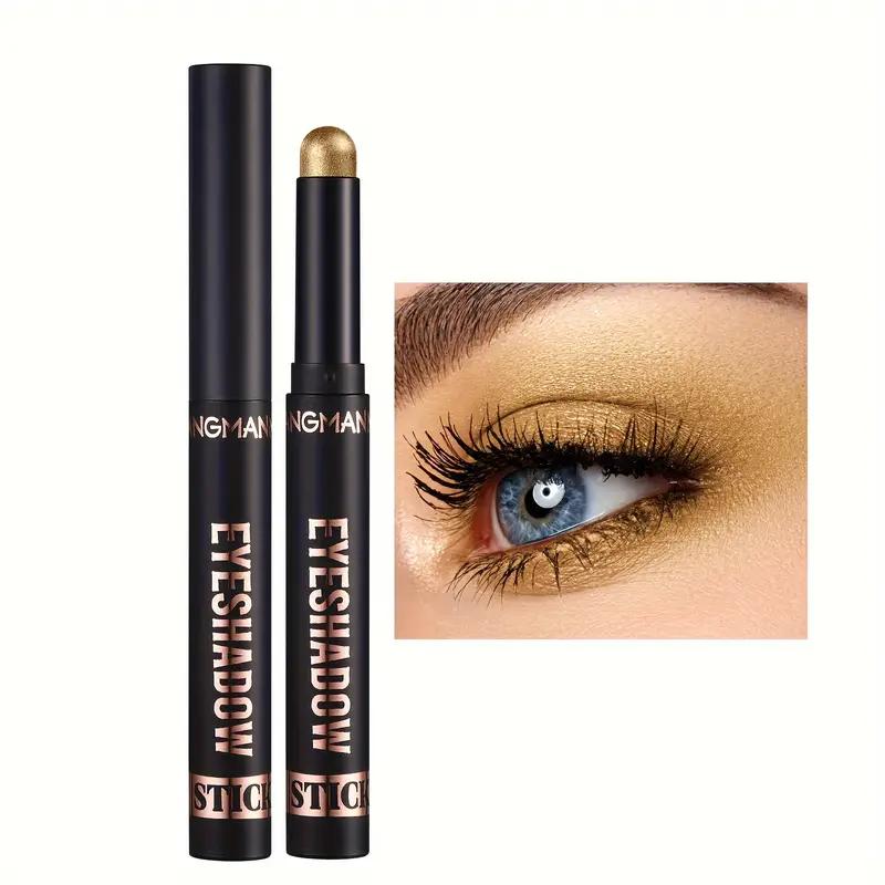 8 Colors Pearly Eyeshadow Stick Pearly Glitter Matte Finish Eyeshadow Highly Pigmented Long Lasting Waterproof Eyeshadow Stick