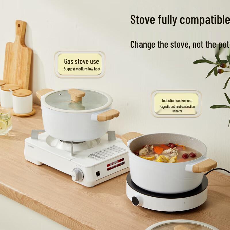 COOKER KING 24cm Maifan Stone Non-stick Stewpot