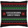 Minecraft Seasons Greetings Square Christmas Filled Cushion