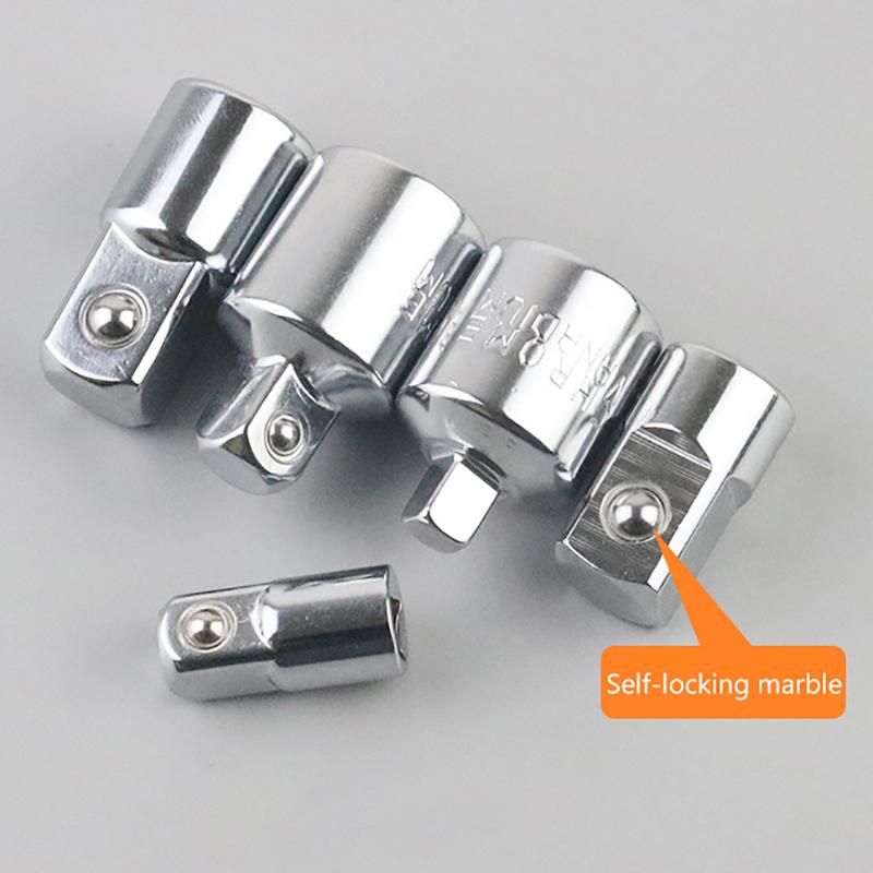 1/4" 3/8" 1/2" Ratchet Wrench Socket Converter Sleeve Head Adapter Chrome Vanadium Sleeve Drive Wrench Transform Joint