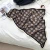 Cashew flower silk scarf new trend bag headscarf headband neck protector scarf scarf small shawl triangle scarf fart curtain