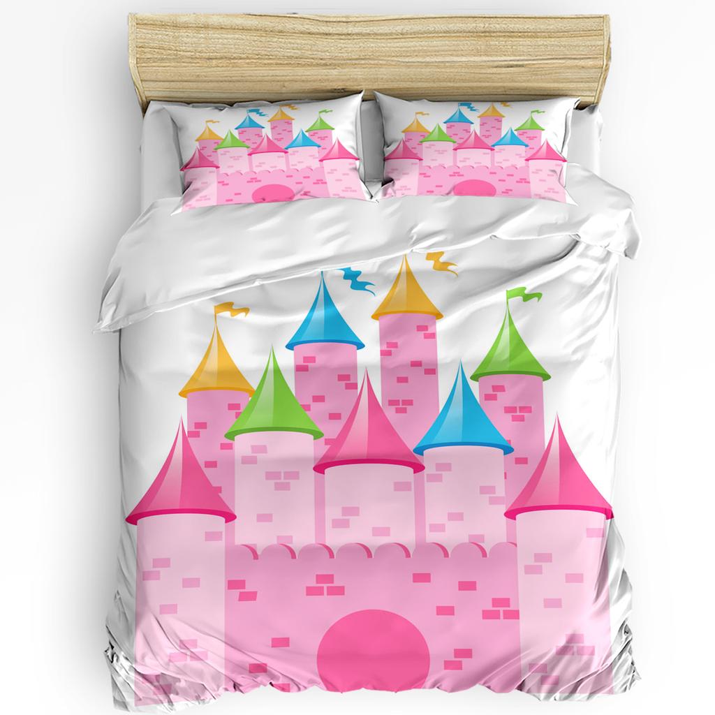 Medieval Bedding Set For Bedroom Bed Home Old Scottish Castle Vintage Style European Middl Duvet Cover Quilt Cover Pillowcase