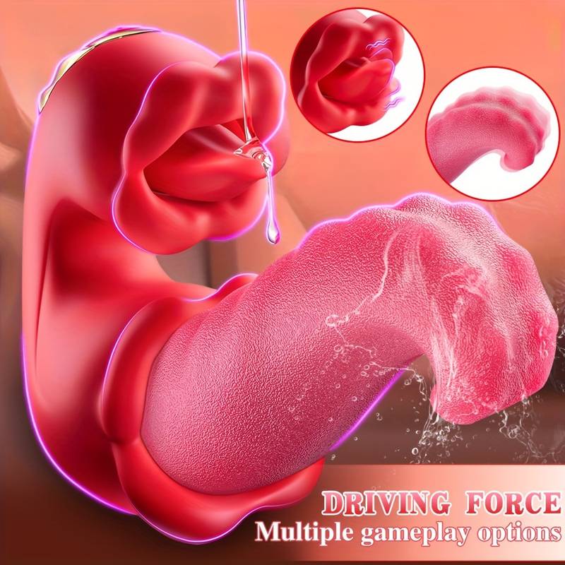 Women's Vibrator Adult Sex Toy -10 Tongue Thrusting Vibrators with Licking and Swinging Modes, Sucking Clitoral G-spot Stimulator