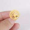 My Shape Tree of Life Cuff Links for Men Wedding Banquet Groom Business Suit Shirt Round Men's Cufflinks Stainless Steel Jewelry