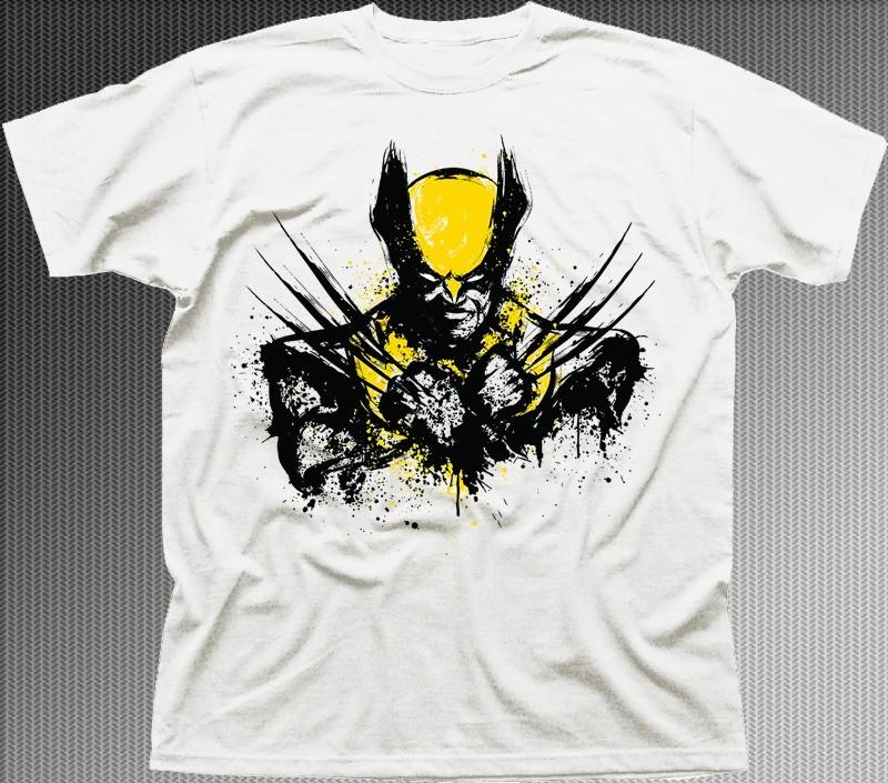 WOLVERINE X-Men Mutant Hugh Jackman white t-shirt 9635 S разноцветный