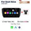 Navifly Wireless CarPlay Car Radio For Seat Ibiza 6j 2009 2010 2011 2012 2013 Multimedia Video DSP Player GPS 2Din Autoradio RDS