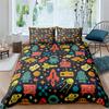 3D Robot Doona Quilt Duvet Cover Pillowcase Set Single Double Queen King Bedding