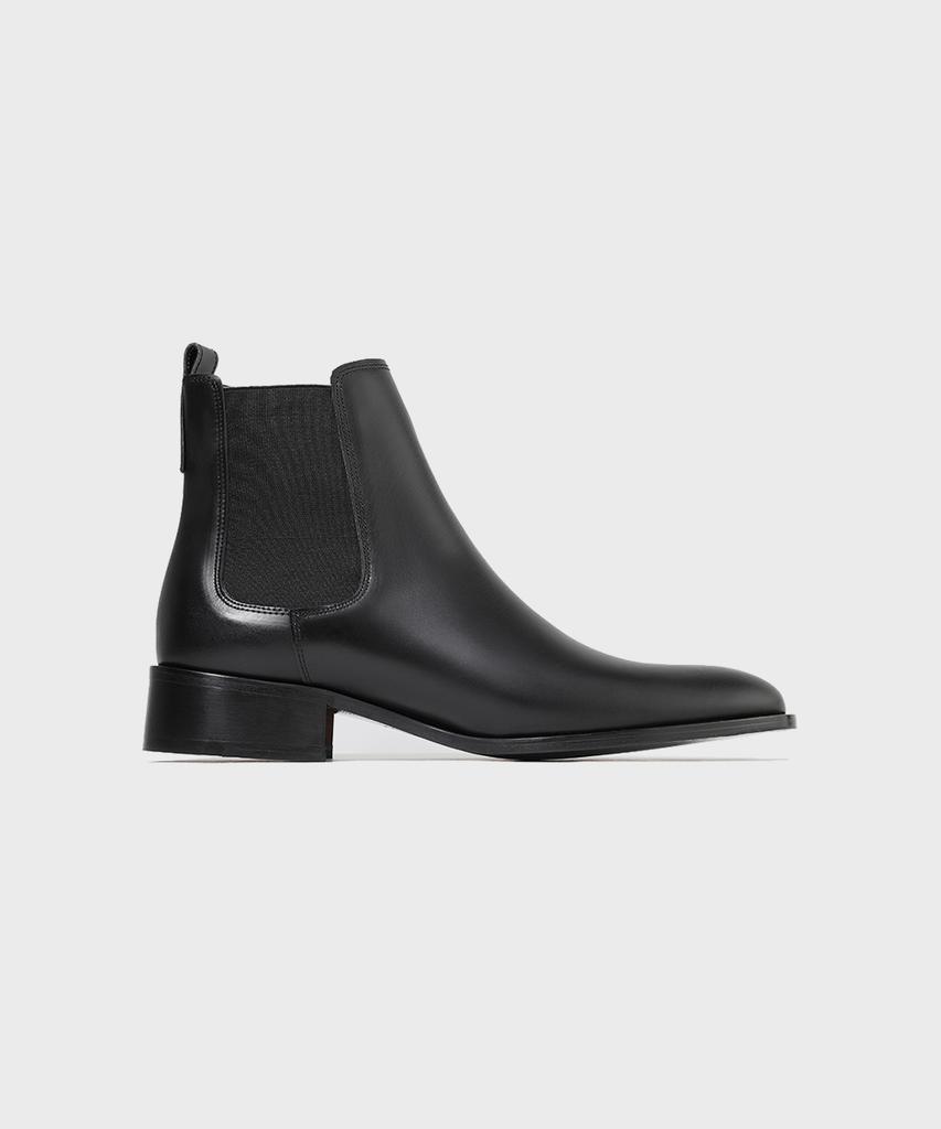 Firenze Atelier Slimline Black Outsole Minimal Chelsea Boots 3332 [Black Fg]