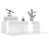 8 Piece TV Cabinet Set White Particleboard