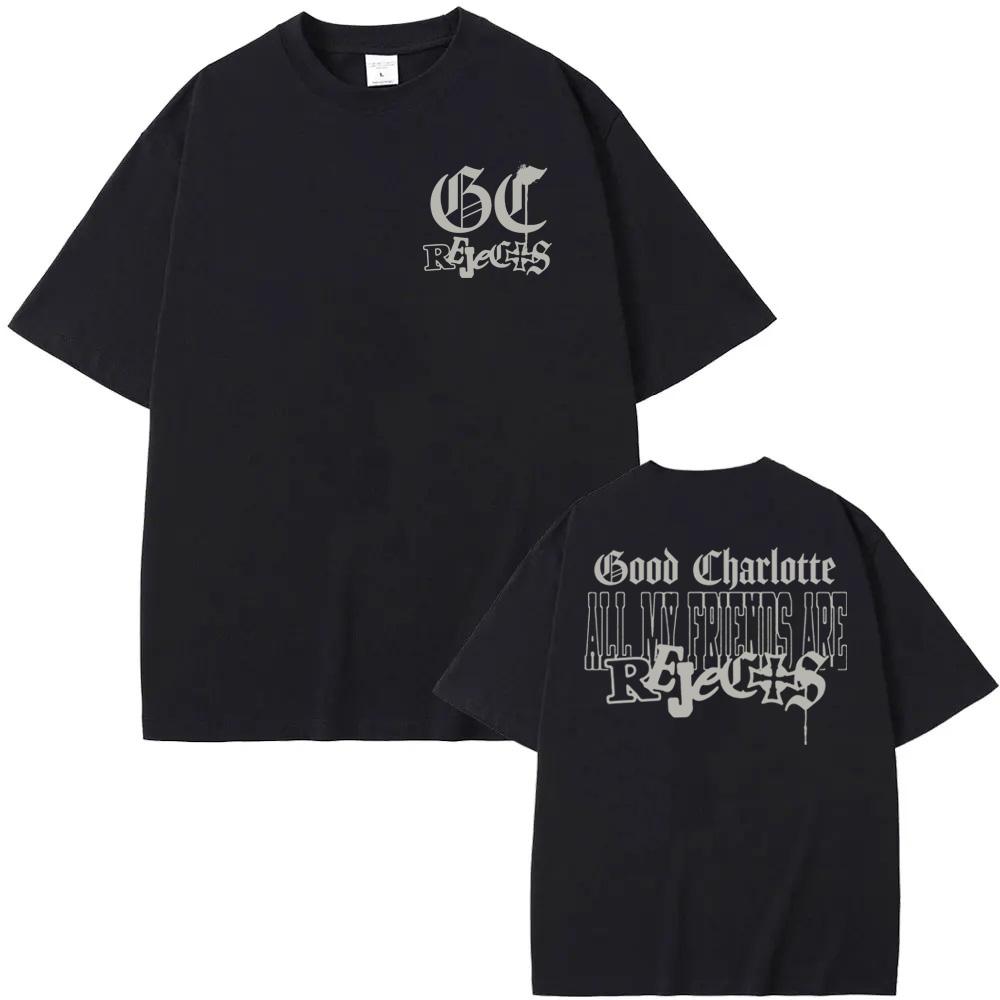 Good Charlotte T Shirt Graphic Printing Hip Hop Cotton Tee-shirt Short Sleeve Gothic Tshirt Unisex High Quality Men Women Tops