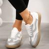 Large Size Single Shoes Women's New Net Surface Shallow Mouth Round Head Rhinestones A Slip-on Thick Sole Casual Women's Shoes