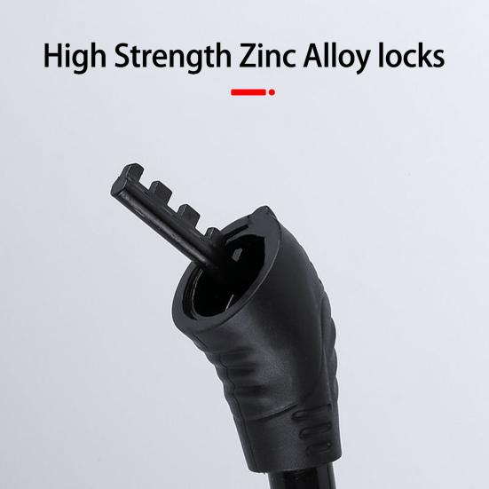Bicycle Lock High Strength Rust-proof Sturdy Construction Four-digit Easy to Carry Anti-theft Zinc