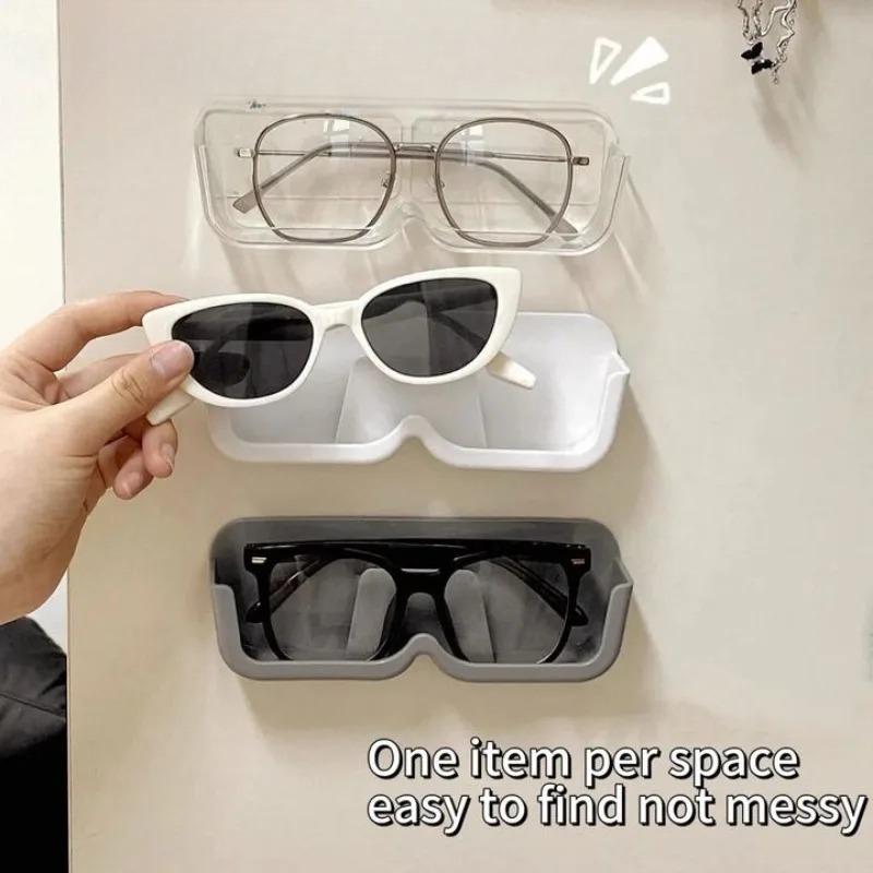 1/2/3pcs Glasses Storage Box Wall Mounted Perforated Glasses Frame Glasses Sunglasses Display Rack Sunglasses Display Rack