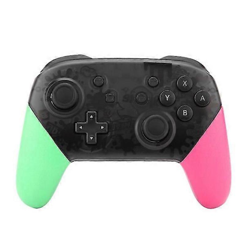 Nintendo Switch Pro Wireless Bluetooth Gamepad Controller (Green Pink). Gaming controller.